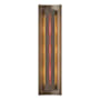 Hubbardton Forge Gallery 3 Light 28" Tall Wall Sconce Bronze / Red