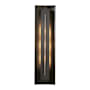 Hubbardton Forge Gallery 3 Light 28" Tall Wall Sconce Dark Smoke / Ivory Art