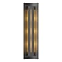 Hubbardton Forge Gallery 3 Light 28" Tall Wall Sconce Black / Ivory Art