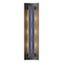 Hubbardton Forge Gallery 3 Light 28" Tall Wall Sconce Black / Blue
