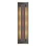 Hubbardton Forge Gallery 3 Light 28" Tall Wall Sconce Natural Iron / Red