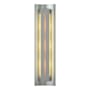 Hubbardton Forge Gallery 3 Light 28" Tall Wall Sconce Vintage Platinum / Amber