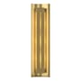 Hubbardton Forge Gallery 3 Light 28" Tall Wall Sconce Modern Brass / Ivory Art
