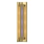 Hubbardton Forge Gallery 3 Light 28" Tall Wall Sconce Modern Brass / Blue