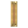 Hubbardton Forge Gallery 3 Light 28" Tall Wall Sconce Modern Brass / Red