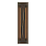 Hubbardton Forge Gallery 3 Light 28" Tall Wall Sconce Bronze / Ivory Art