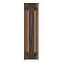 Hubbardton Forge Gallery 3 Light 28" Tall Wall Sconce Bronze / Blue