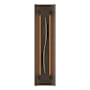 Hubbardton Forge Gallery 3 Light 28" Tall Wall Sconce Bronze / Amber