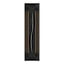 Hubbardton Forge Gallery 3 Light 28" Tall Wall Sconce Black / Ivory Art