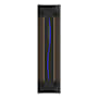 Hubbardton Forge Gallery 3 Light 28" Tall Wall Sconce Black / Blue