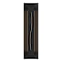 Hubbardton Forge Gallery 3 Light 28" Tall Wall Sconce Black / Amber