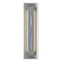Hubbardton Forge Gallery 3 Light 28" Tall Wall Sconce Vintage Platinum / Blue