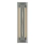 Hubbardton Forge Gallery 3 Light 28" Tall Wall Sconce Vintage Platinum / Amber