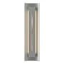 Hubbardton Forge Gallery 3 Light 28" Tall Wall Sconce Vintage Platinum / Red