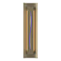 Hubbardton Forge Gallery 3 Light 28" Tall Wall Sconce Soft Gold / Blue