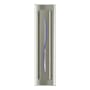 Hubbardton Forge Gallery 3 Light 28" Tall Wall Sconce Sterling / Blue