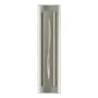 Hubbardton Forge Gallery 3 Light 28" Tall Wall Sconce Sterling / Amber