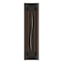 Hubbardton Forge Gallery 3 Light 28" Tall Wall Sconce Oil Rubbed Bronze / Ivory Art