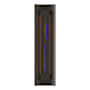 Hubbardton Forge Gallery 3 Light 28" Tall Wall Sconce Oil Rubbed Bronze / Blue