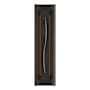 Hubbardton Forge Gallery 3 Light 28" Tall Wall Sconce Oil Rubbed Bronze / Amber