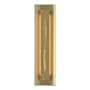 Hubbardton Forge Gallery 3 Light 28" Tall Wall Sconce Modern Brass / Ivory Art