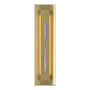 Hubbardton Forge Gallery 3 Light 28" Tall Wall Sconce Modern Brass / Blue