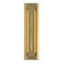 Hubbardton Forge Gallery 3 Light 28" Tall Wall Sconce Modern Brass / Amber
