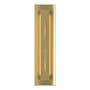Hubbardton Forge Gallery 3 Light 28" Tall Wall Sconce Modern Brass / Red