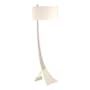 Hubbardton Forge Stasis 59" Tall Arc Floor Lamp Sterling
