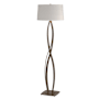Hubbardton Forge Almost Infinity 60" Tall Buffet Floor Lamp Bronze / Flax
