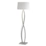 Hubbardton Forge Almost Infinity 60" Tall Buffet Floor Lamp Vintage Platinum / Natural Anna