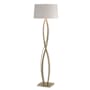 Hubbardton Forge Almost Infinity 60" Tall Buffet Floor Lamp Soft Gold / Flax