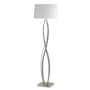 Hubbardton Forge Almost Infinity 60" Tall Buffet Floor Lamp Sterling / White