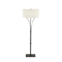 Hubbardton Forge Formae 2 Light 59" Tall Buffet Floor Lamp Natural Iron / Natural Anna
