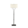 Hubbardton Forge Formae 2 Light 59" Tall Buffet Floor Lamp Natural Iron / Flax
