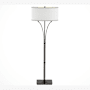 Hubbardton Forge Formae 2 Light 59" Tall Buffet Floor Lamp Oil Rubbed Bronze / Natural Anna