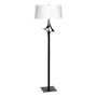 Hubbardton Forge Antasia 59" Tall Buffet Floor Lamp Black / Natural Anna