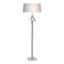 Hubbardton Forge Antasia 59" Tall Buffet Floor Lamp Vintage Platinum / Flax