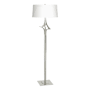 Hubbardton Forge Antasia 59" Tall Buffet Floor Lamp Sterling / White