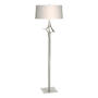 Hubbardton Forge Antasia 59" Tall Buffet Floor Lamp Sterling / Beige