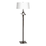 Hubbardton Forge Antasia 59" Tall Buffet Floor Lamp Oil Rubbed Bronze / White