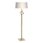 Hubbardton Forge Antasia 59" Tall Buffet Floor Lamp Modern Brass / Flax