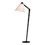 Hubbardton Forge Reach 56" Tall Accent Floor Lamp Black / Flax