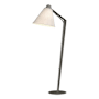 Hubbardton Forge Reach 56" Tall Accent Floor Lamp Natural Iron / Flax
