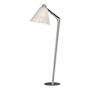Hubbardton Forge Reach 56" Tall Accent Floor Lamp Vintage Platinum / Natural Anna