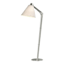 Hubbardton Forge Reach 56" Tall Accent Floor Lamp Sterling / Flax