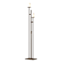 Hubbardton Forge Rook 2 Light 66" Tall Buffet Floor Lamp Bronze / Opal