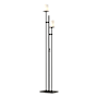 Hubbardton Forge Rook 2 Light 66" Tall Buffet Floor Lamp Black / Opal