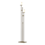 Hubbardton Forge Rook 2 Light 66" Tall Buffet Floor Lamp Soft Gold / Opal