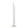 Hubbardton Forge Rook 2 Light 66" Tall Buffet Floor Lamp Sterling / Opal Glass